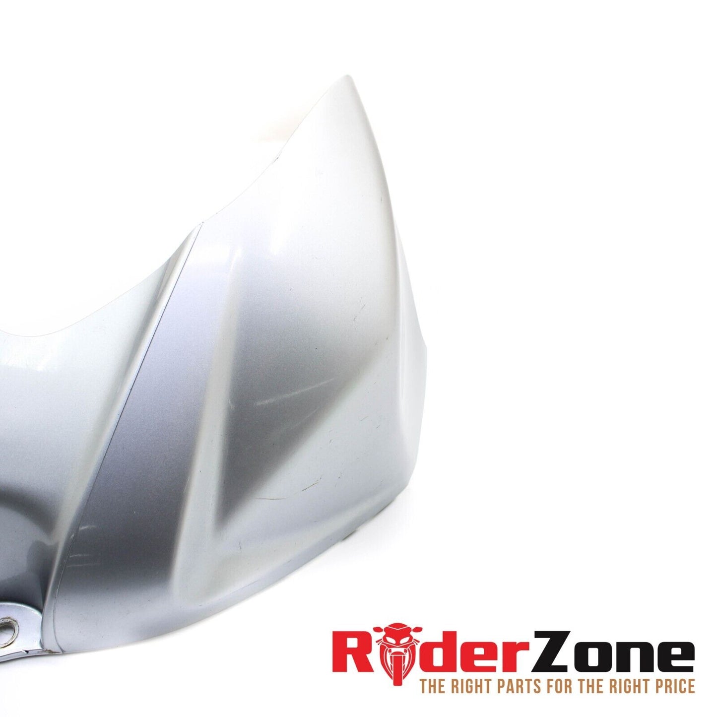 07 2008 SUZUKI GSXR1000 GAS TANK COVER FUEL CELL FAIRING COWL TRIM SILVER FRONT