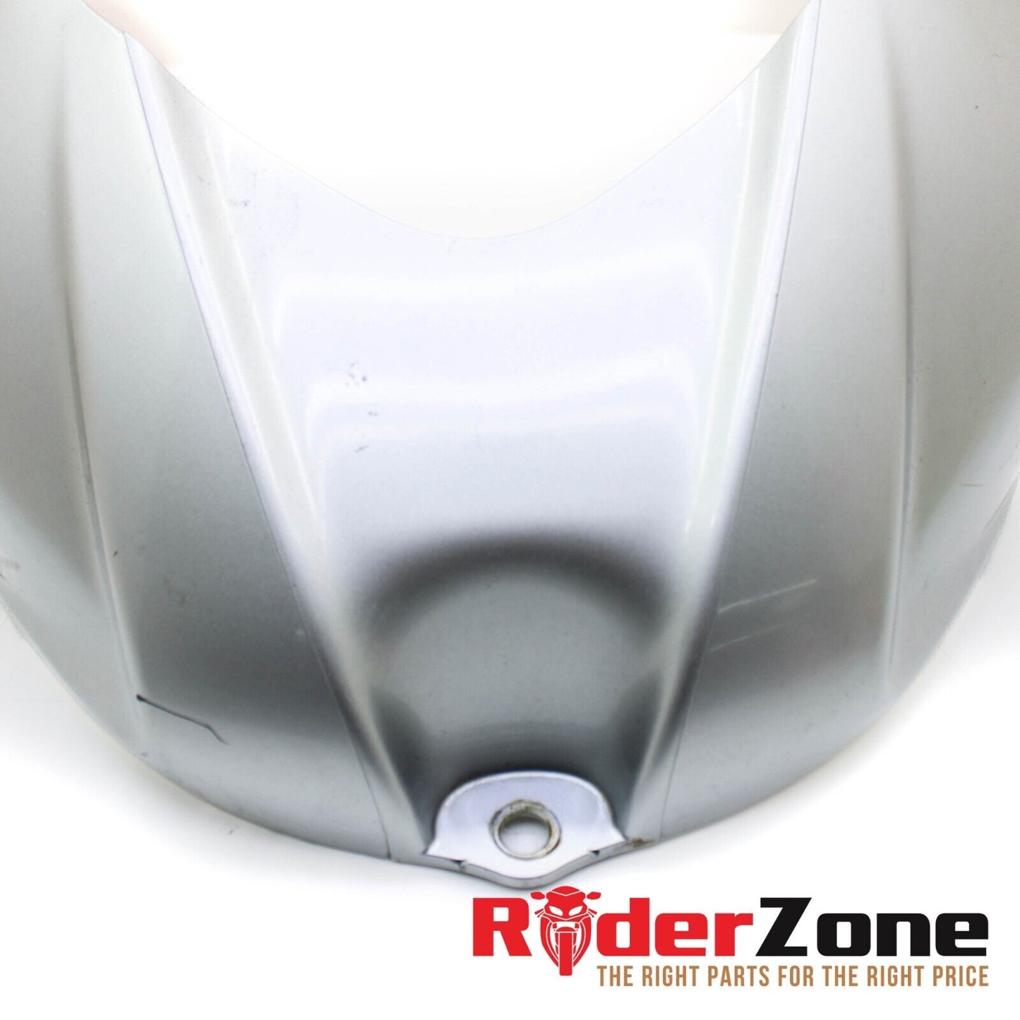 07 2008 SUZUKI GSXR1000 GAS TANK COVER FUEL CELL FAIRING COWL TRIM SILVER FRONT