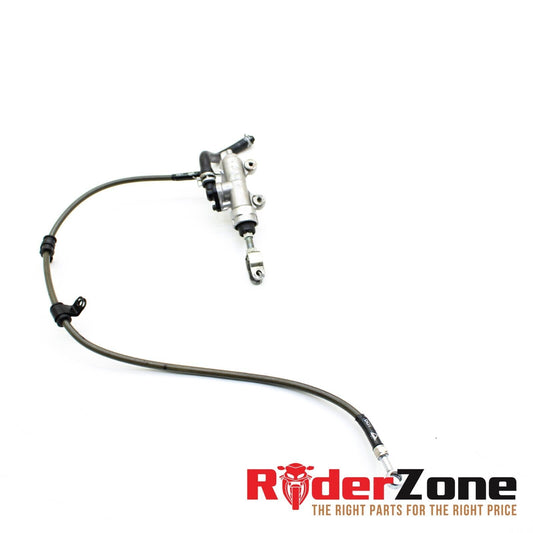 07 2008 SUZUKI GSXR1000 REAR MASTER CYLINDER BRAKE RESERVOIR BRAIDED LINE STEEL