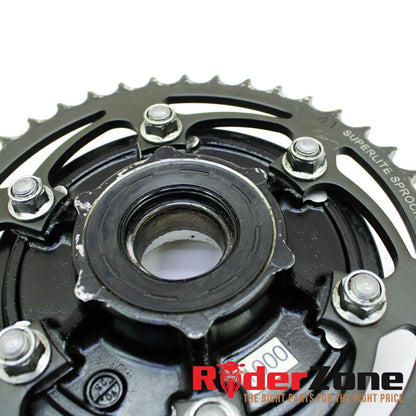 2007 2008 SUZUKI GSXR1000 SUPERLITE REAR SPROCKET HUB BLACK TRACK READY CUSHIONS