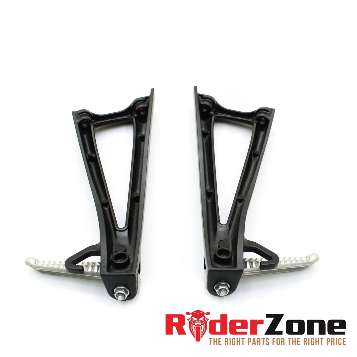 2008 - 2016 YAMAHA YZF R6 PASSENGER PEGS RIGHT LEFT FOOT REST REAR SET BLACK OEM