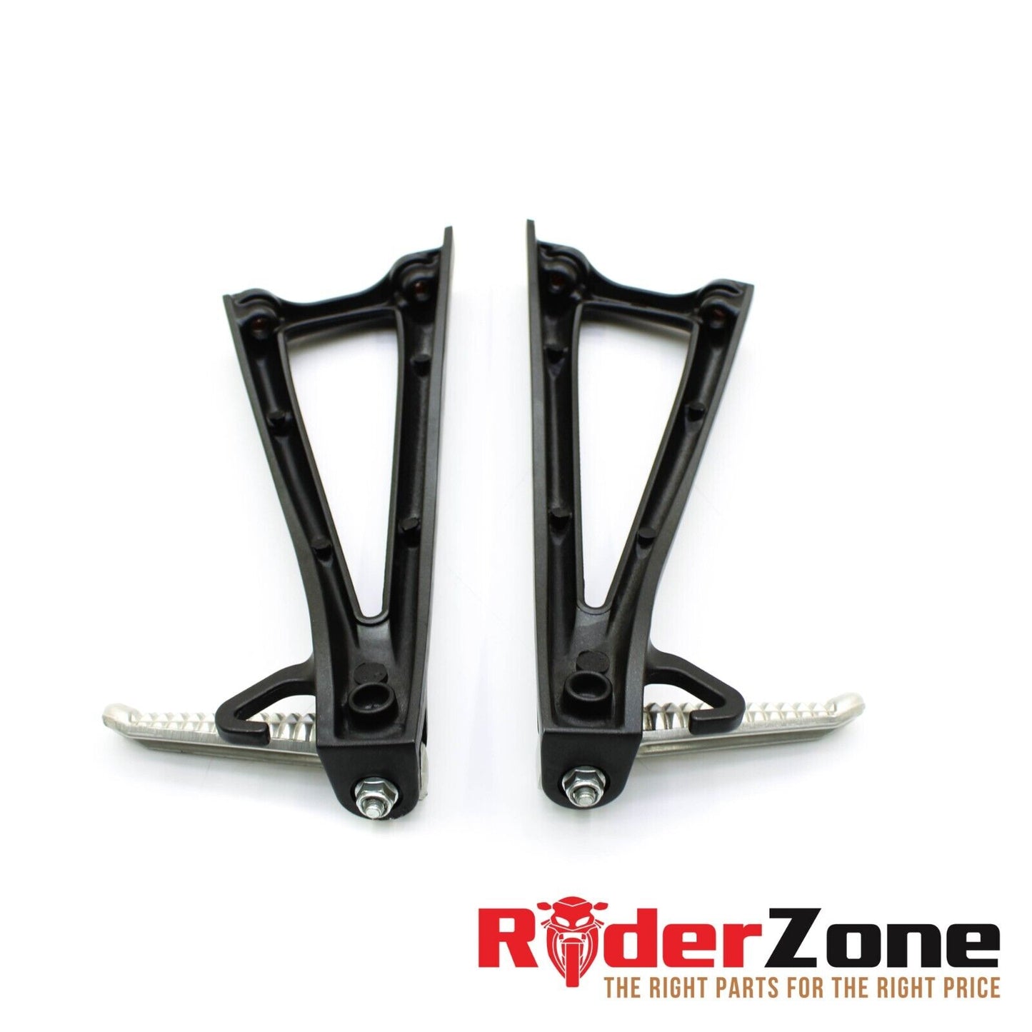 2008 - 2016 YAMAHA YZF R6 PASSENGER PEGS RIGHT LEFT FOOT REST REAR SET BLACK OEM