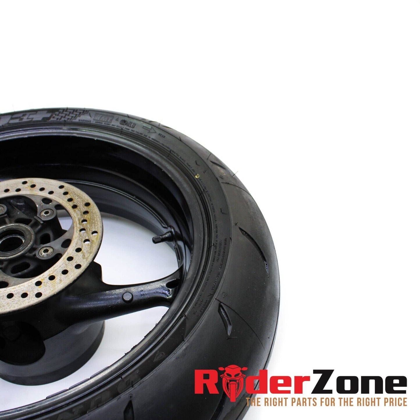 2008 2009 SUZUKI GSXR600 GSXR750 REAR WHEEL DUNLOP TIRE STRAIGHT BLACK STOCK