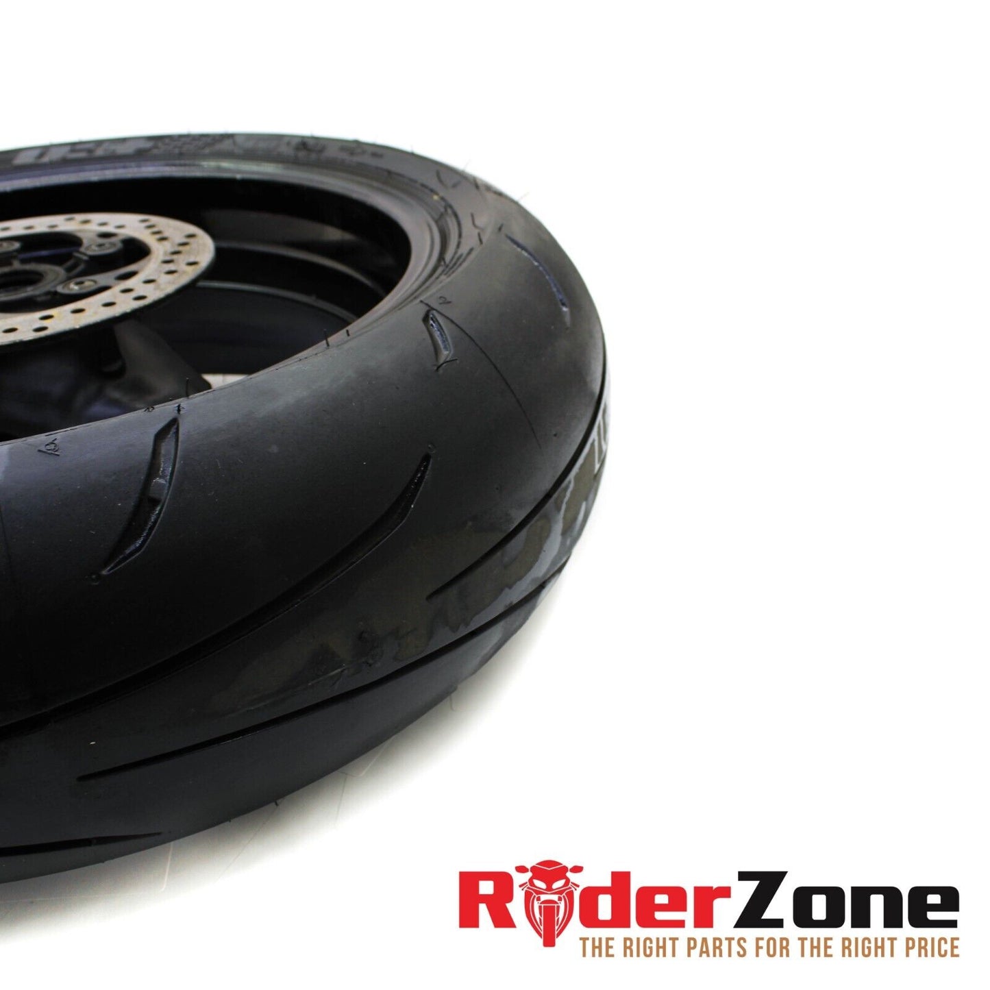 2008 2009 SUZUKI GSXR600 GSXR750 REAR WHEEL DUNLOP TIRE STRAIGHT BLACK STOCK