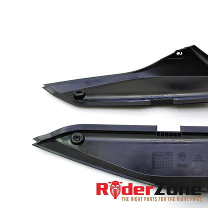 2013 -2015 DUCATI HYPERMOTARD FRAME COVERS SIDE COWL PANEL TRIM BLACK STOCK