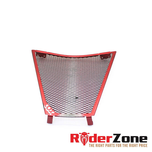 2009 - 2012 DUCATI STREETFIGHTER S LOWER RADIATOR COX GUARD GRILLE RED STRAIGHT