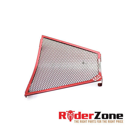 2009 - 2012 DUCATI STREETFIGHTER S LOWER RADIATOR COX GUARD GRILLE RED STRAIGHT