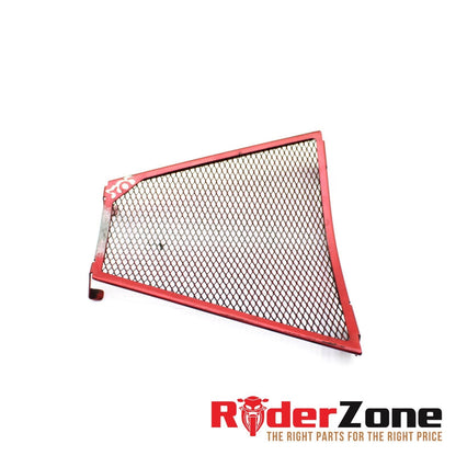 2009 - 2012 DUCATI STREETFIGHTER S LOWER RADIATOR COX GUARD GRILLE RED STRAIGHT