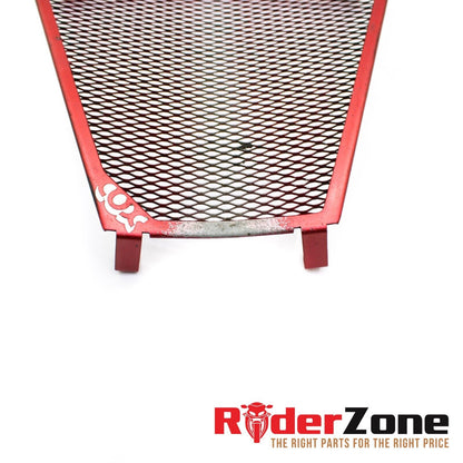2009 - 2012 DUCATI STREETFIGHTER S LOWER RADIATOR COX GUARD GRILLE RED STRAIGHT