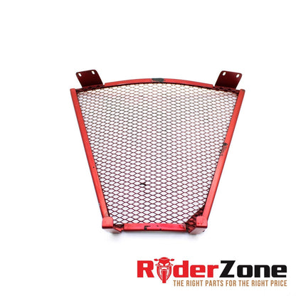 2009 - 2012 DUCATI STREETFIGHTER S LOWER RADIATOR COX GUARD GRILLE RED STRAIGHT