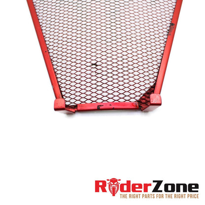 2009 - 2012 DUCATI STREETFIGHTER S LOWER RADIATOR COX GUARD GRILLE RED STRAIGHT
