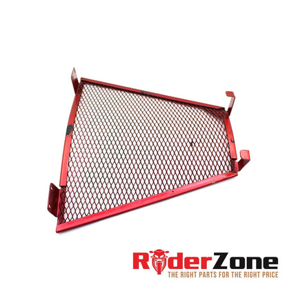 2009 - 2012 DUCATI STREETFIGHTER S LOWER RADIATOR COX GUARD GRILLE RED STRAIGHT