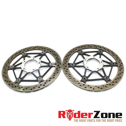 2009 - 2012 DUCATI STREETFIGHTER S FRONT BRAKE ROTORS DISCS STRAIGHT STOCK OEM
