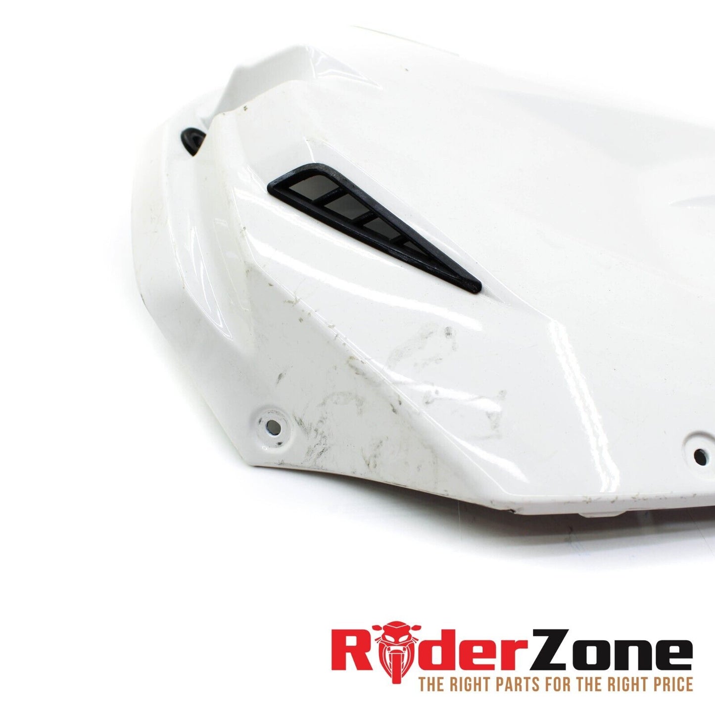 2009 - 2014 BMW S1000RR GAS TANK COWL COVER WHITE PANEL PLASTIC WHITE *DAMAGED*