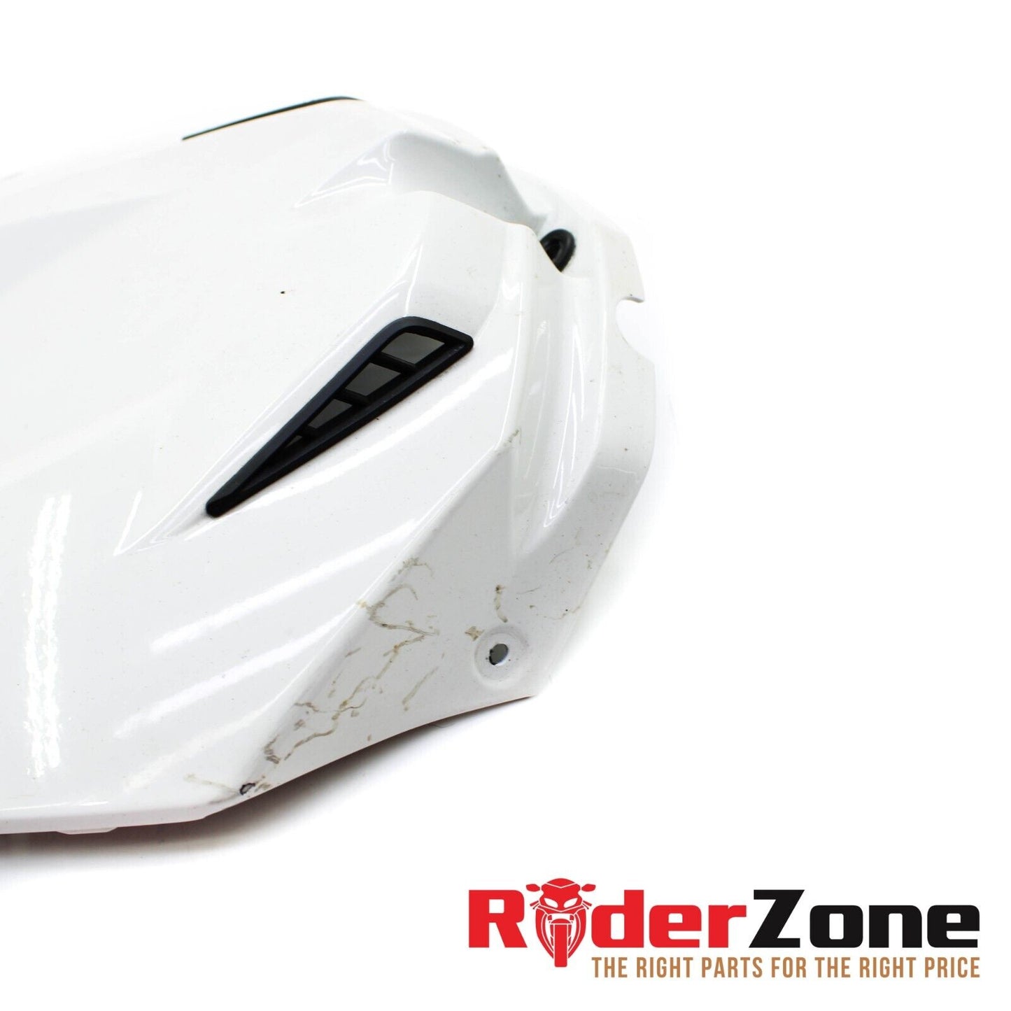 2009 - 2014 BMW S1000RR GAS TANK COWL COVER WHITE PANEL PLASTIC WHITE *DAMAGED*