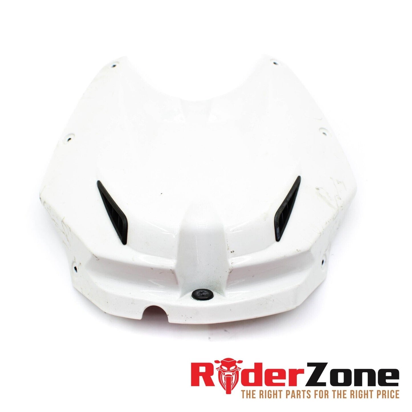 2009 - 2014 BMW S1000RR GAS TANK COWL COVER WHITE PANEL PLASTIC WHITE *DAMAGED*