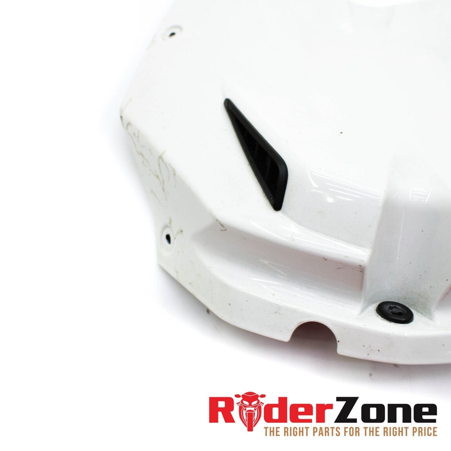 2009 - 2014 BMW S1000RR GAS TANK COWL COVER WHITE PANEL PLASTIC WHITE *DAMAGED*