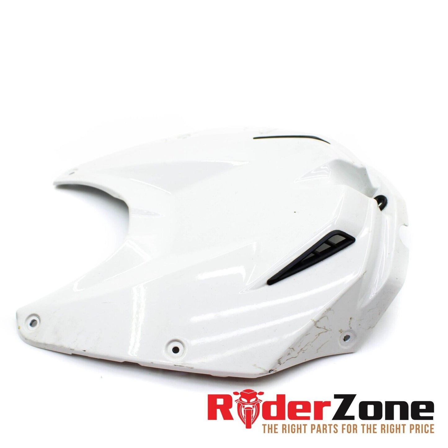 2009 - 2014 BMW S1000RR GAS TANK COWL COVER WHITE PANEL PLASTIC WHITE *DAMAGED*