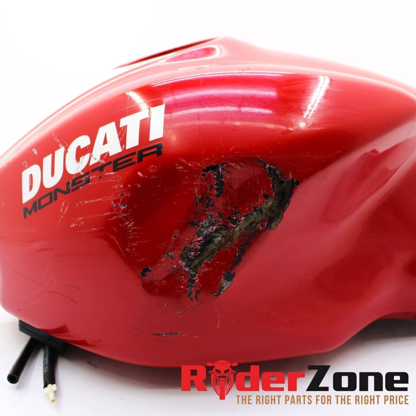 2017 - 20 DUCATI MONSTER 1200R GAS TANK FUEL CELL PETROL RESERVOIR RED DAMAGED