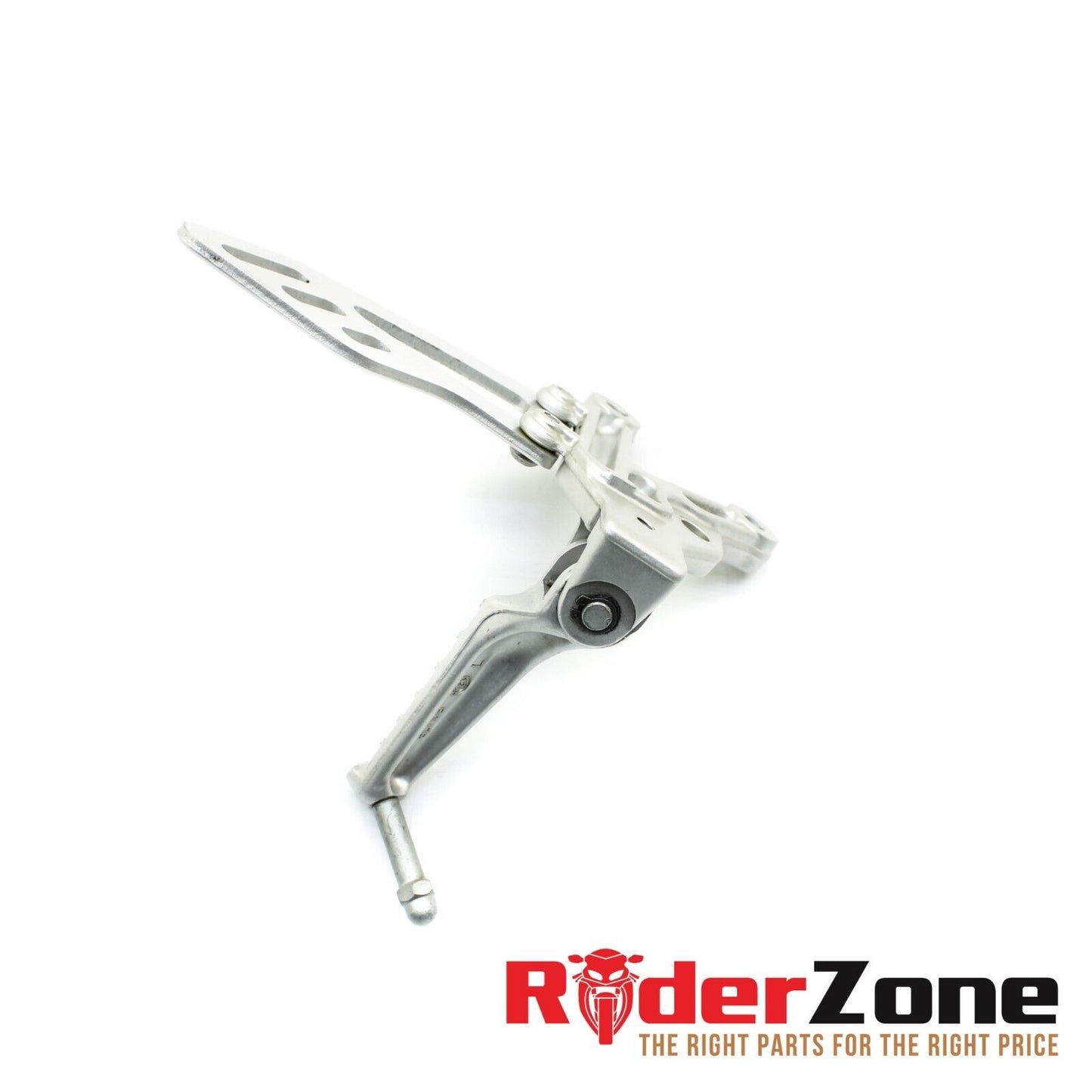 2016 - 2019 APRILIA RSV4RR LEFT REARSET SILVER STRAIGHT LEG SUPPORT HEEL GUARD