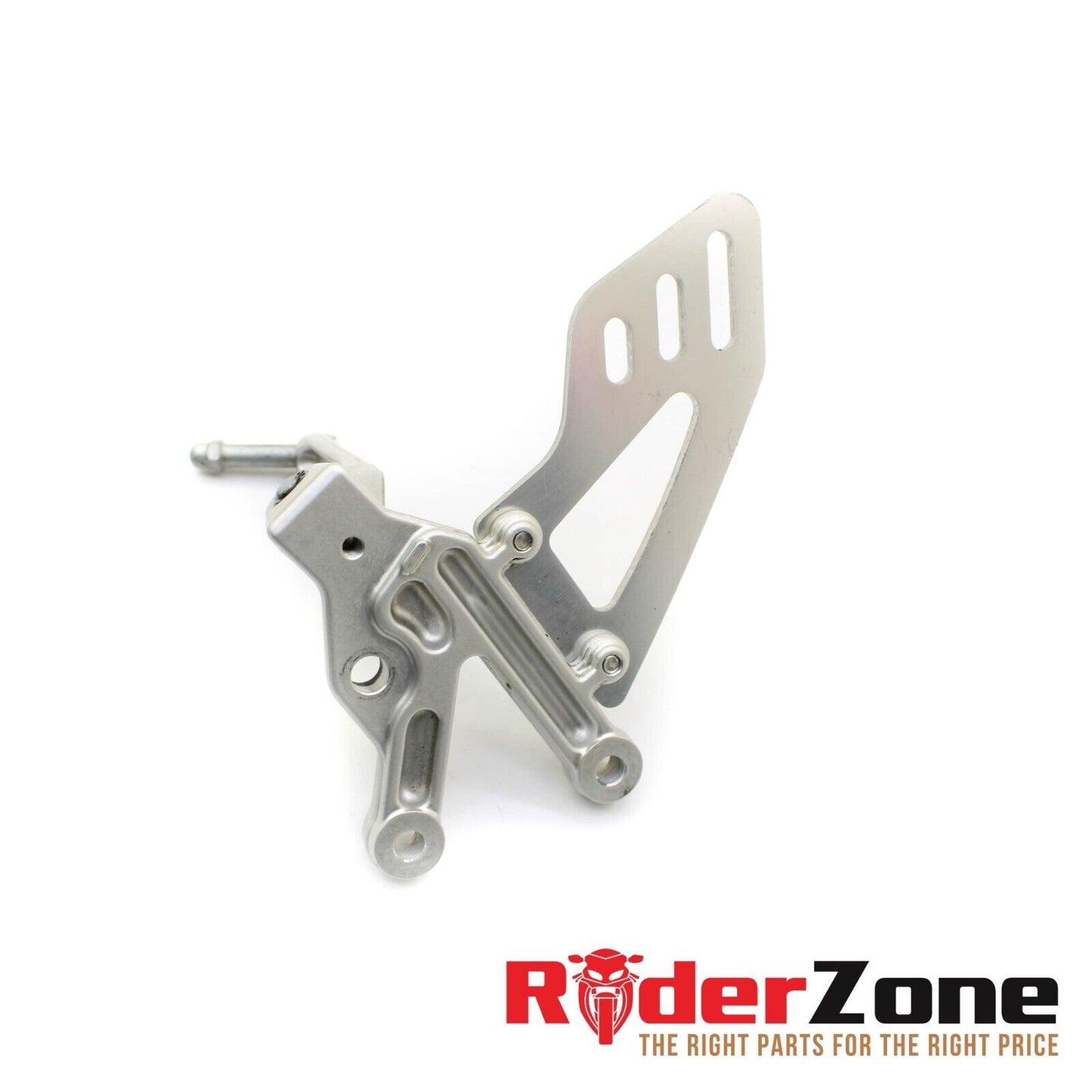 2016 - 2019 APRILIA RSV4RR LEFT REARSET SILVER STRAIGHT LEG SUPPORT HEEL GUARD