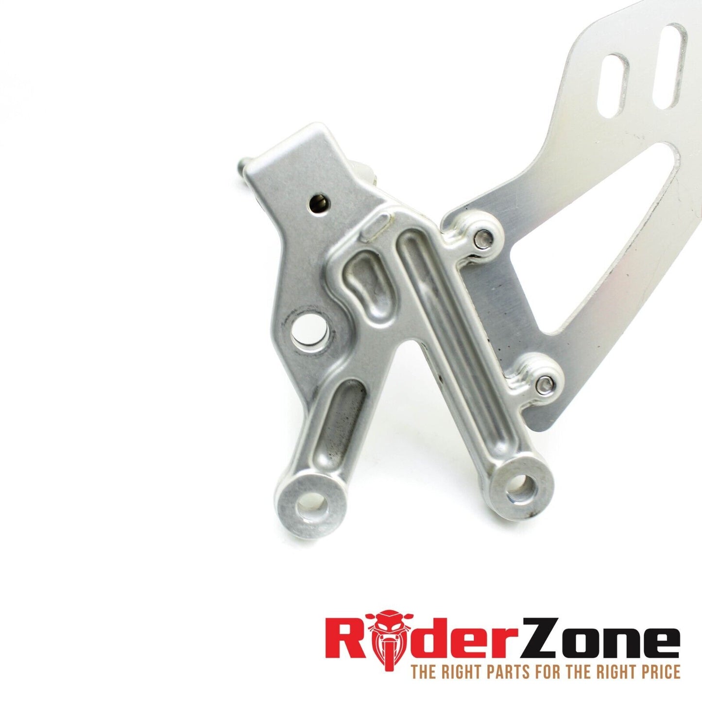 2016 - 2019 APRILIA RSV4RR LEFT REARSET SILVER STRAIGHT LEG SUPPORT HEEL GUARD