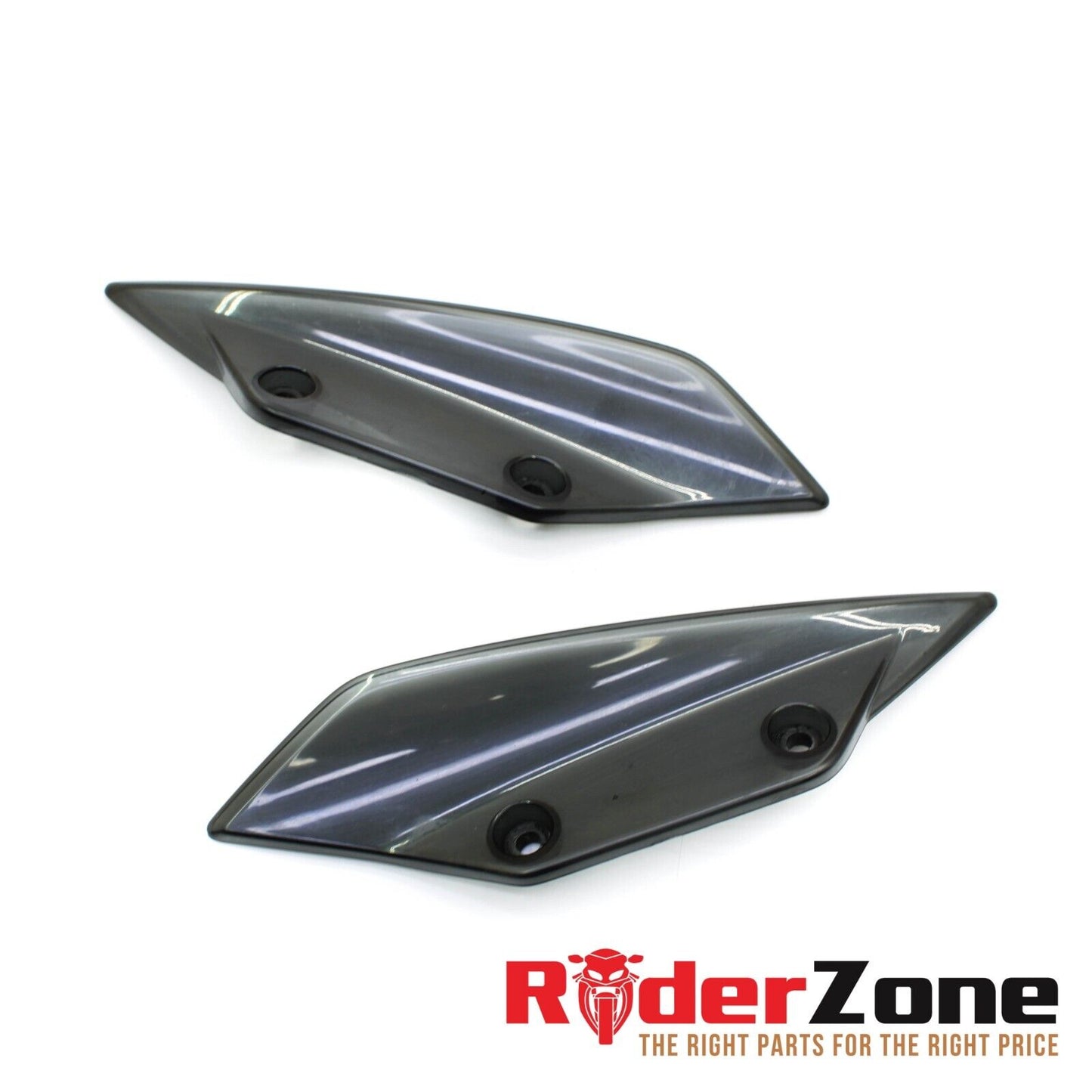 2010 - 2014 BMW S1000RR FRONT WINGLETS FAIRING PLASTIC AFTERMARKET BLACK