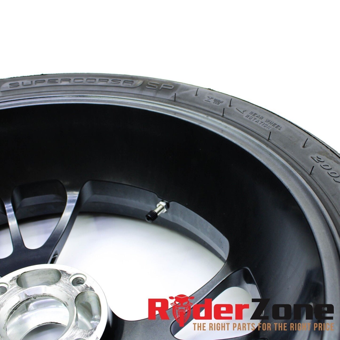 17 - 19 DUCATI MONSTER 1200R MARCHESINI REAR WHEEL PIRELLI TIRE FORGED RIM STOCK