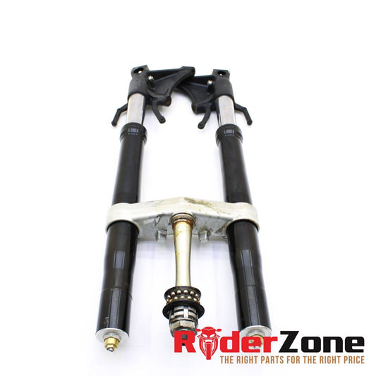 07 2008 YAMAHA YZF R1 FORKS FRONT END FORK TRIPLE TREE CLAMP TOP STRAIGHT BLACK