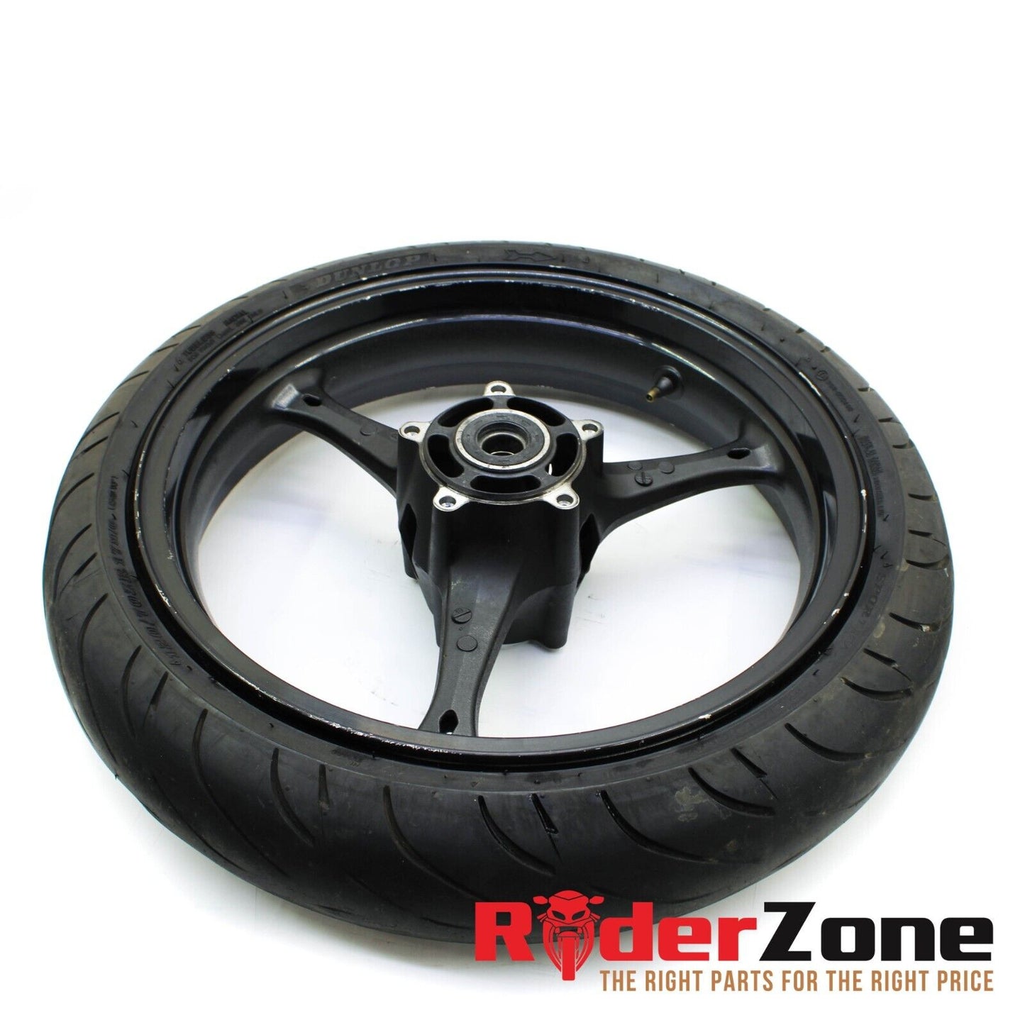 2005 - 2008 SUZUKI GSXR1000 FRONT WHEEL RIM DUNLOP TIRE BLACK 06 07 GSXR600 750