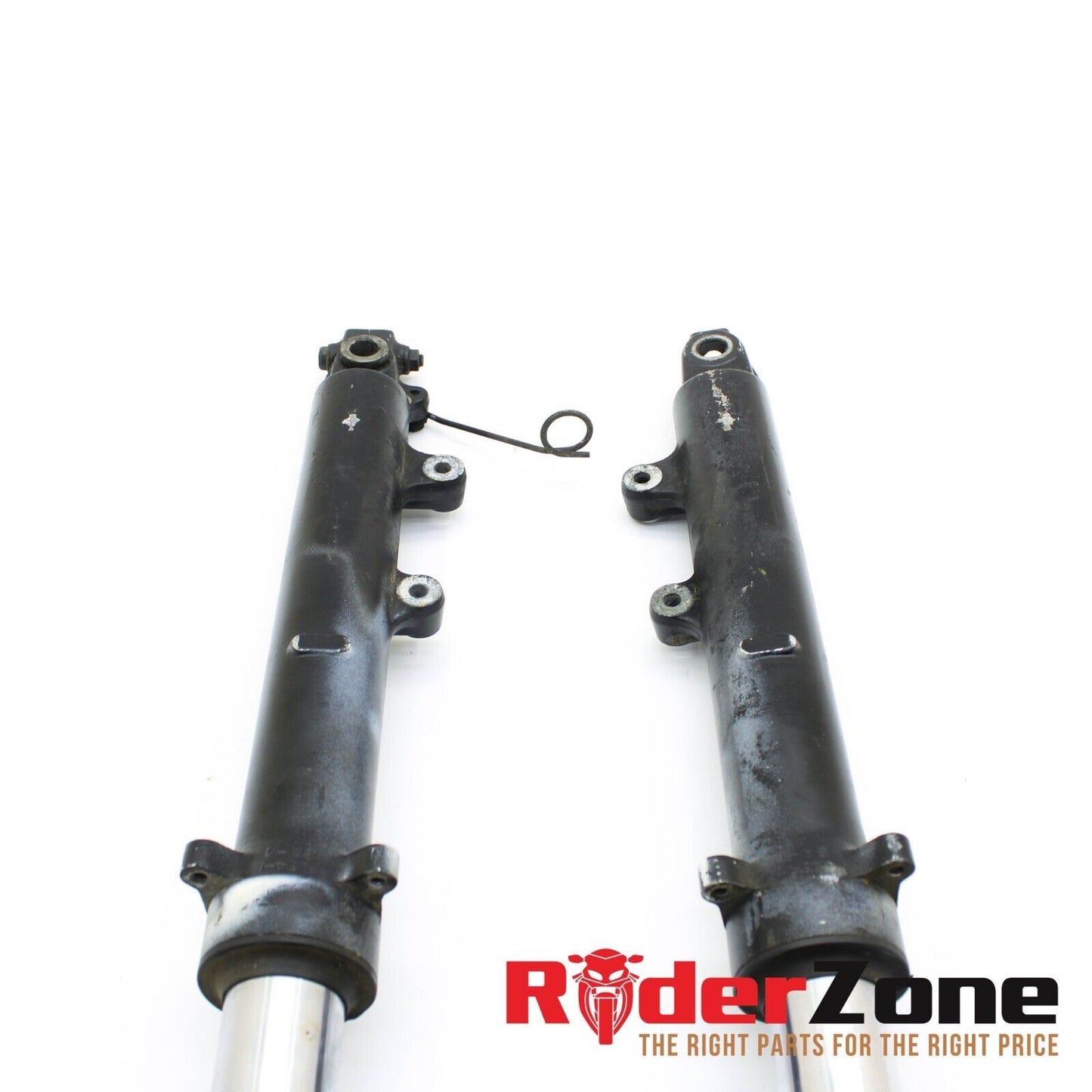 1985 SUZUKI GSXR 750 FORKS FRONT SUSPENSION TRIPLE TREE RIGHT LEFT STRAIGHT