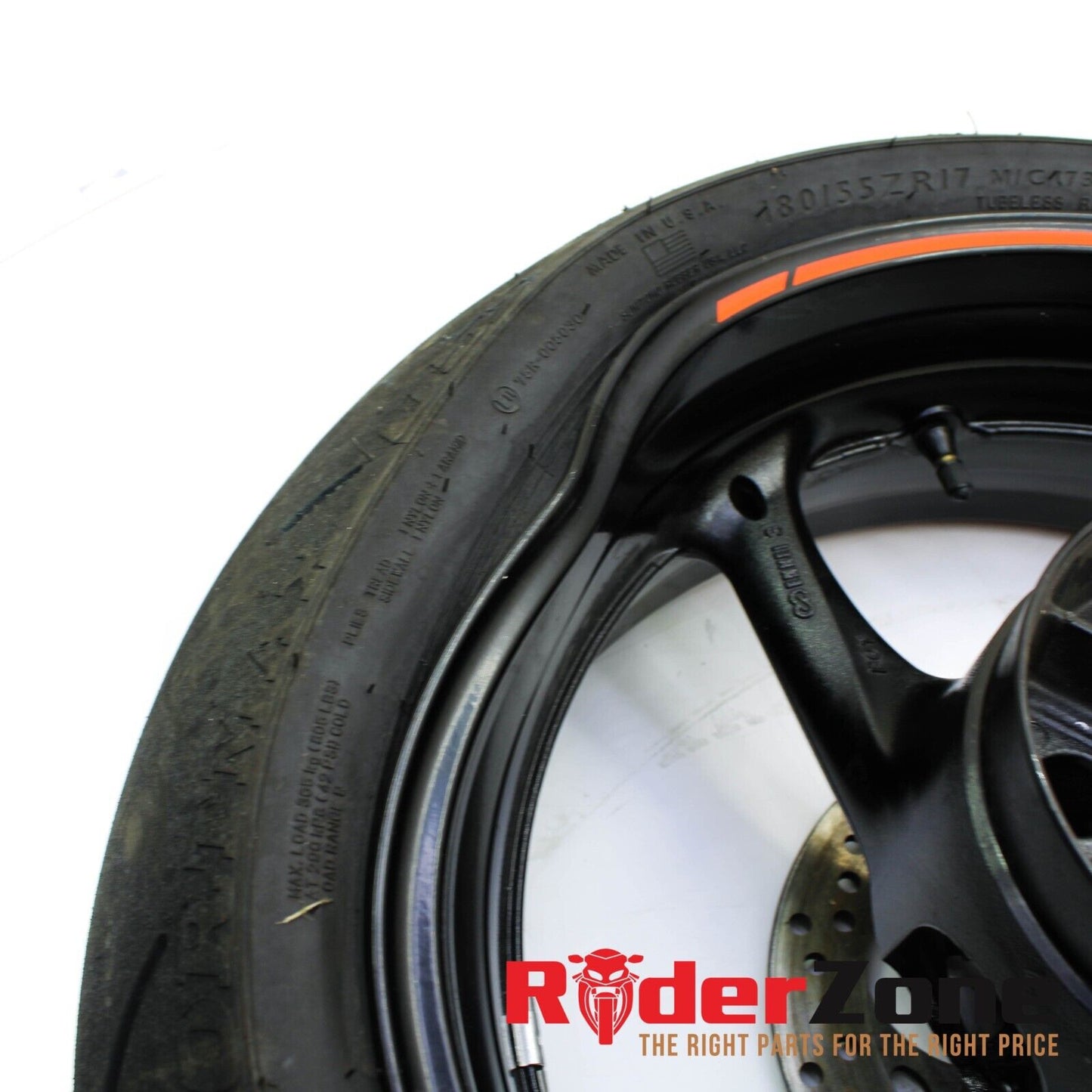 11 - 2022 SUZUKI GSXR600 GSXR750 REAR WHEEL TIRE *DENTED RIM FOR REPAIR* STOCK