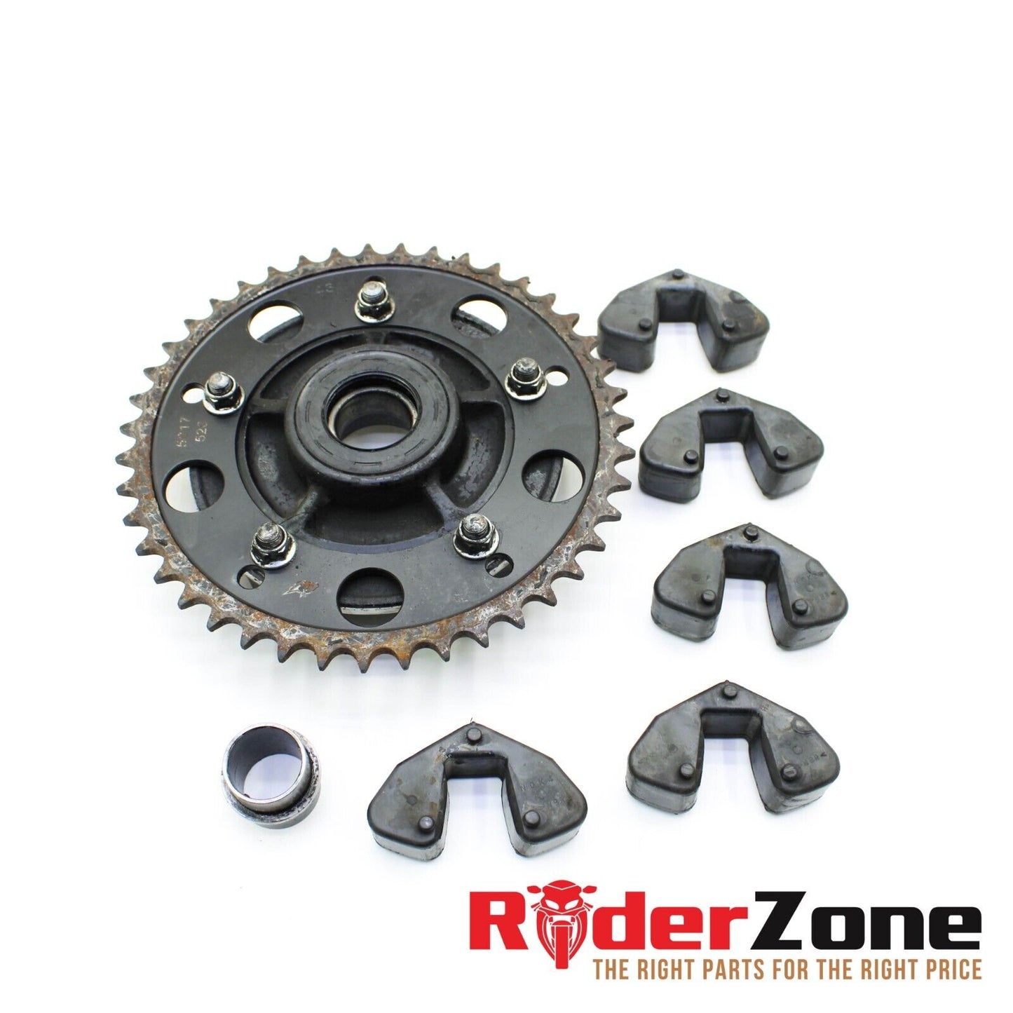 07 08 SUZUKI GSXR1000 REAR SPROCKET CUSHIONS BACK WHEEL DRIVE AFTERMARKET BLACK