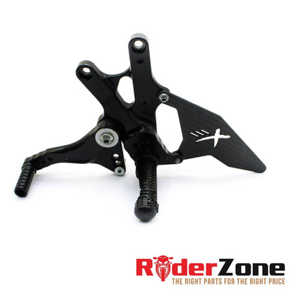10 - 2014 APRILIA RSV4 R EXTREME COMPONENTS REAR SETS LEFT & RIGHT BOLTS SHIFTER