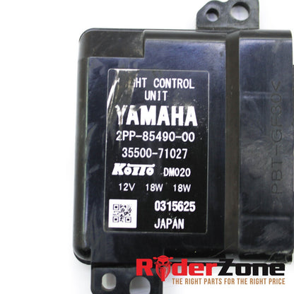 2017 - 2020 YAMAHA YZF R6 HEAD LIGHT CONTROL UNIT MODULE BLACK 35500-71027