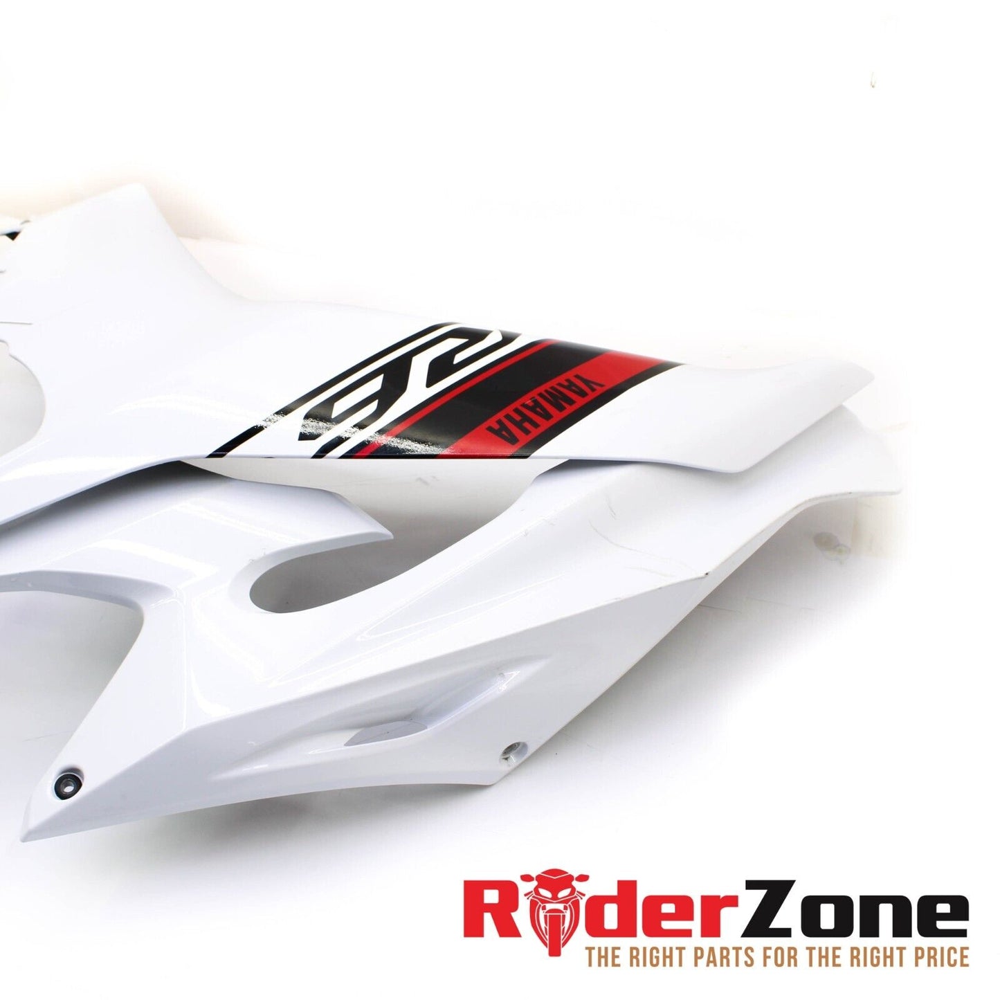 17 - 2020 YAMAHA YZF R6 LEFT LOWER MID UPPER SIDE FAIRING WHITE COWLING PLASTIC