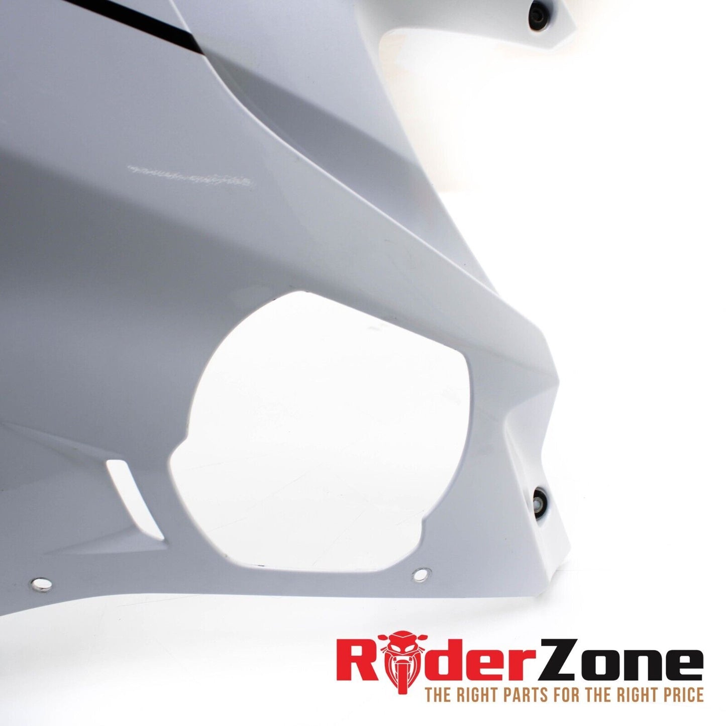 17 - 2020 YAMAHA YZF R6 LEFT LOWER MID UPPER SIDE FAIRING WHITE COWLING PLASTIC