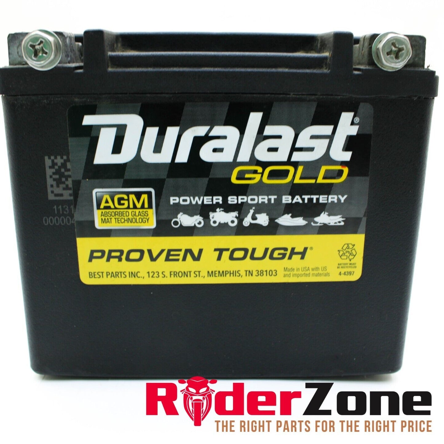 2016 - 2019 KAWASAKI NINJA ZX10R DURALAST GOLD BATTERY AGM PROVEN TOUGH