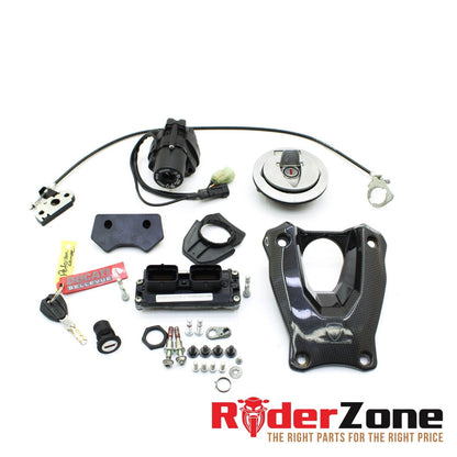 09 - 12 DUCATI STREETFIGHTER CONJUNTO DE CERRADURA INTERRUPTOR DE ENCENDIDO ECU DE COMBUSTIBLE DE GAS 