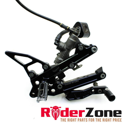 2008 - 2016 YAMAHA YZF R6 REARSET SET REAR PEG RIGHT LEFT DRIVEN RACING *DAMAGED